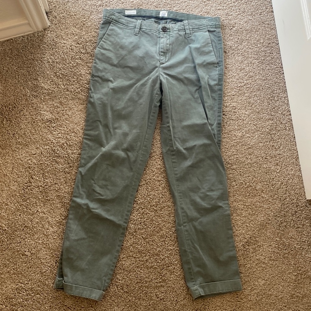 Gap chino green pants. Size 4